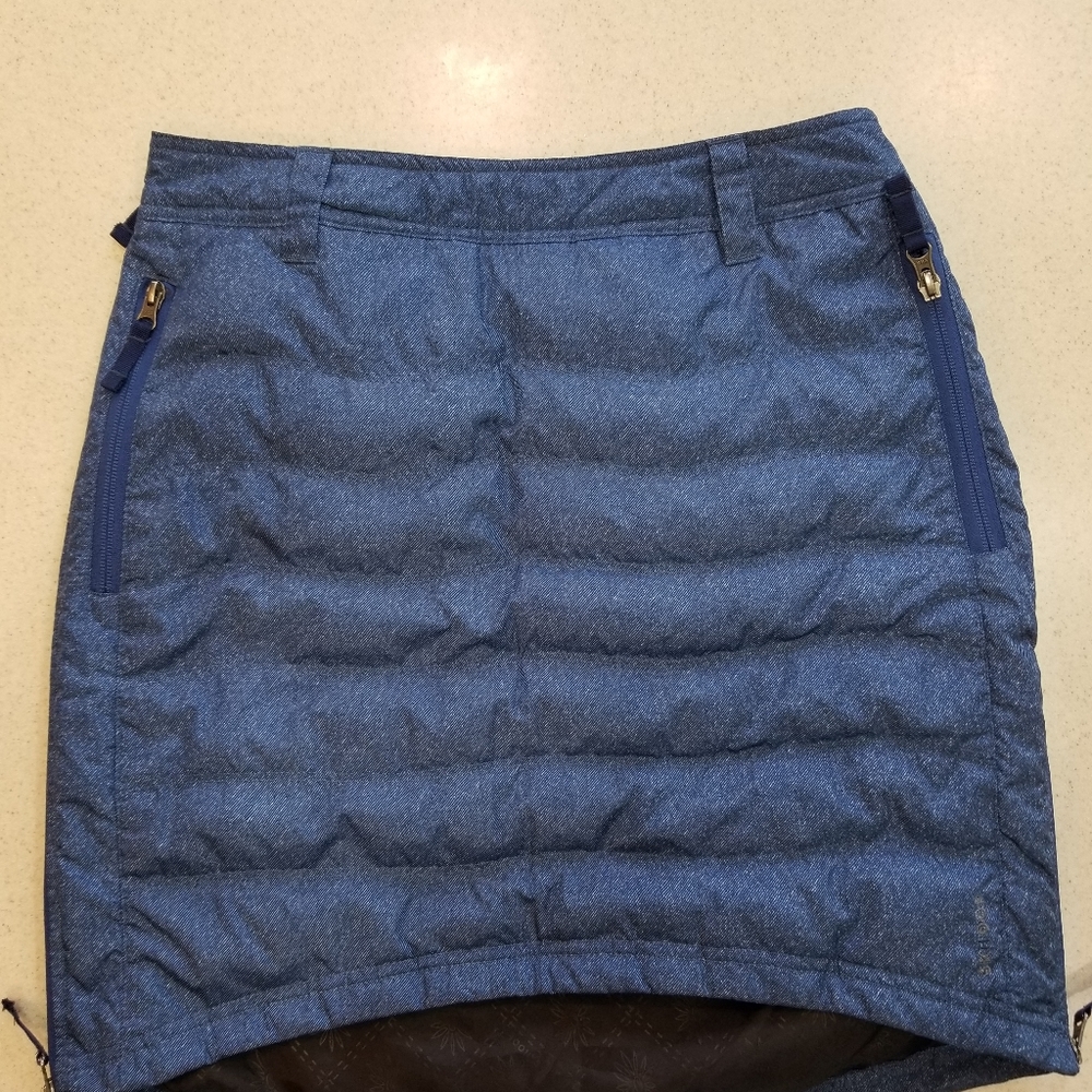 Skhoop mini skirt Down Insulated Puffer, blue denim look
